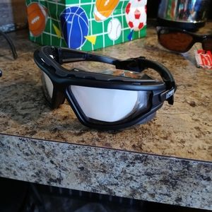 Clear Riding Glasses/Goggles with Bag